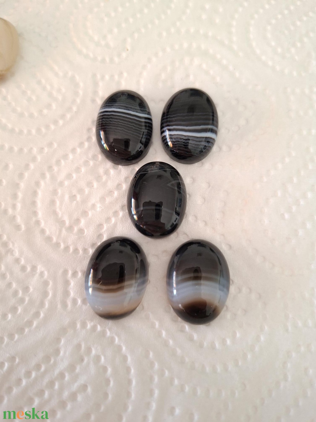 Botswana achát cabochon - kellékek & szerszámok - gyöngyfűzés kellékek - cabochon - Meska.hu
