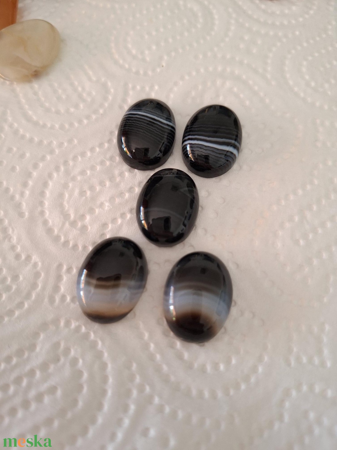 Botswana achát cabochon - kellékek & szerszámok - gyöngyfűzés kellékek - cabochon - Meska.hu