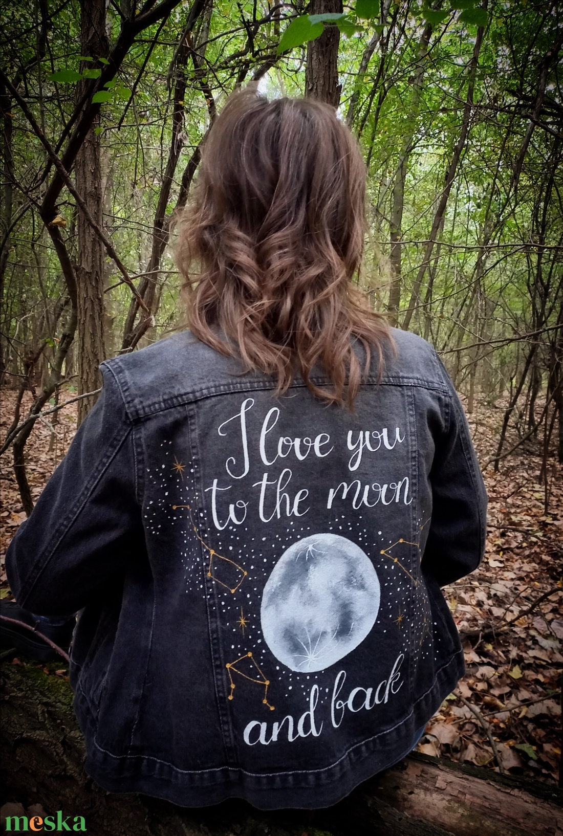 Festett farmerkabát - ruha & divat - női ruha - kabát - Meska.hu