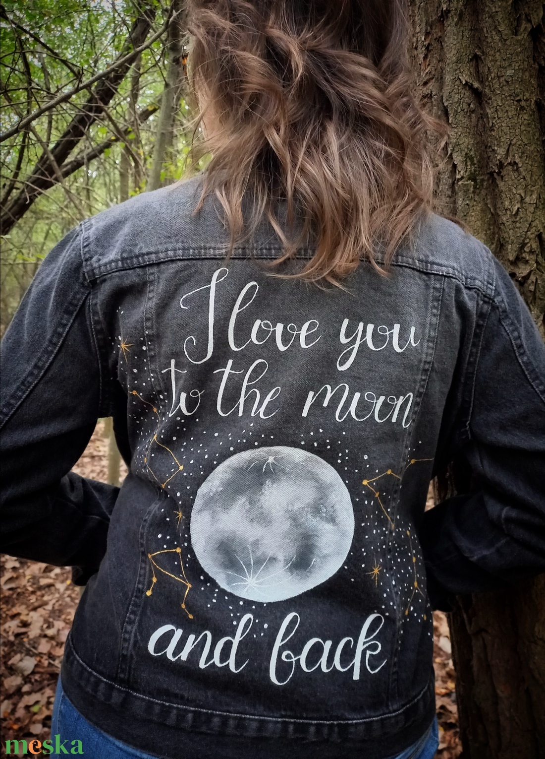 Festett farmerkabát - ruha & divat - női ruha - kabát - Meska.hu