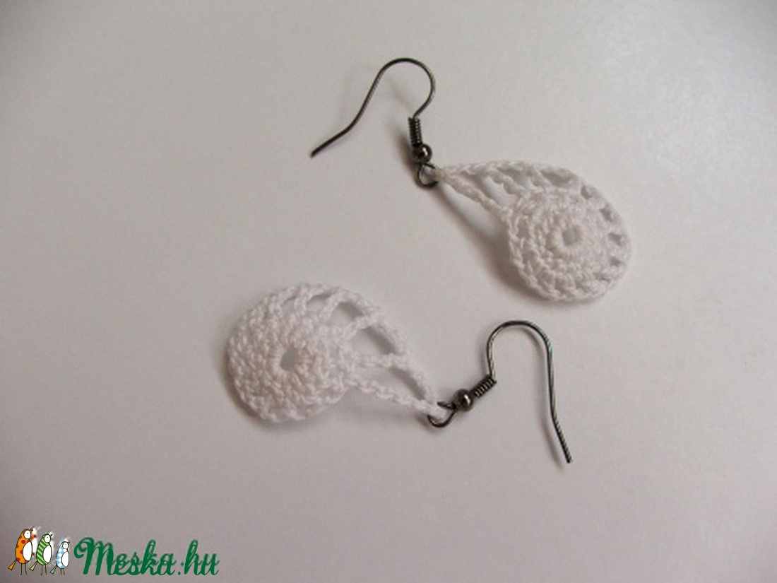 Nautilus kagyló - Horgolt fülbevaló -  - Meska.hu