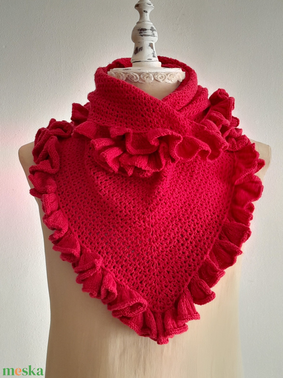 Szenvedély - Horgolt/kötött kendő - ruha & divat - sál, sapka, kendő - kendő - Meska.hu