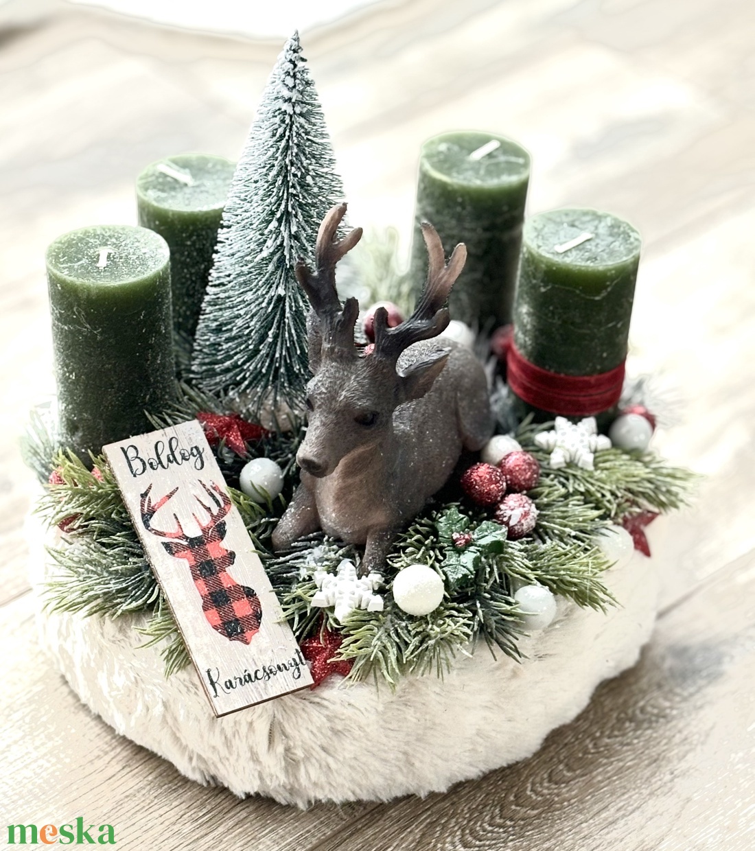 Szarvasos adventi - karácsony - adventi díszek - adventi asztaldísz - Meska.hu Szarvasos adventi - karácsony - adventi díszek - adventi asztaldísz - Meska.hu