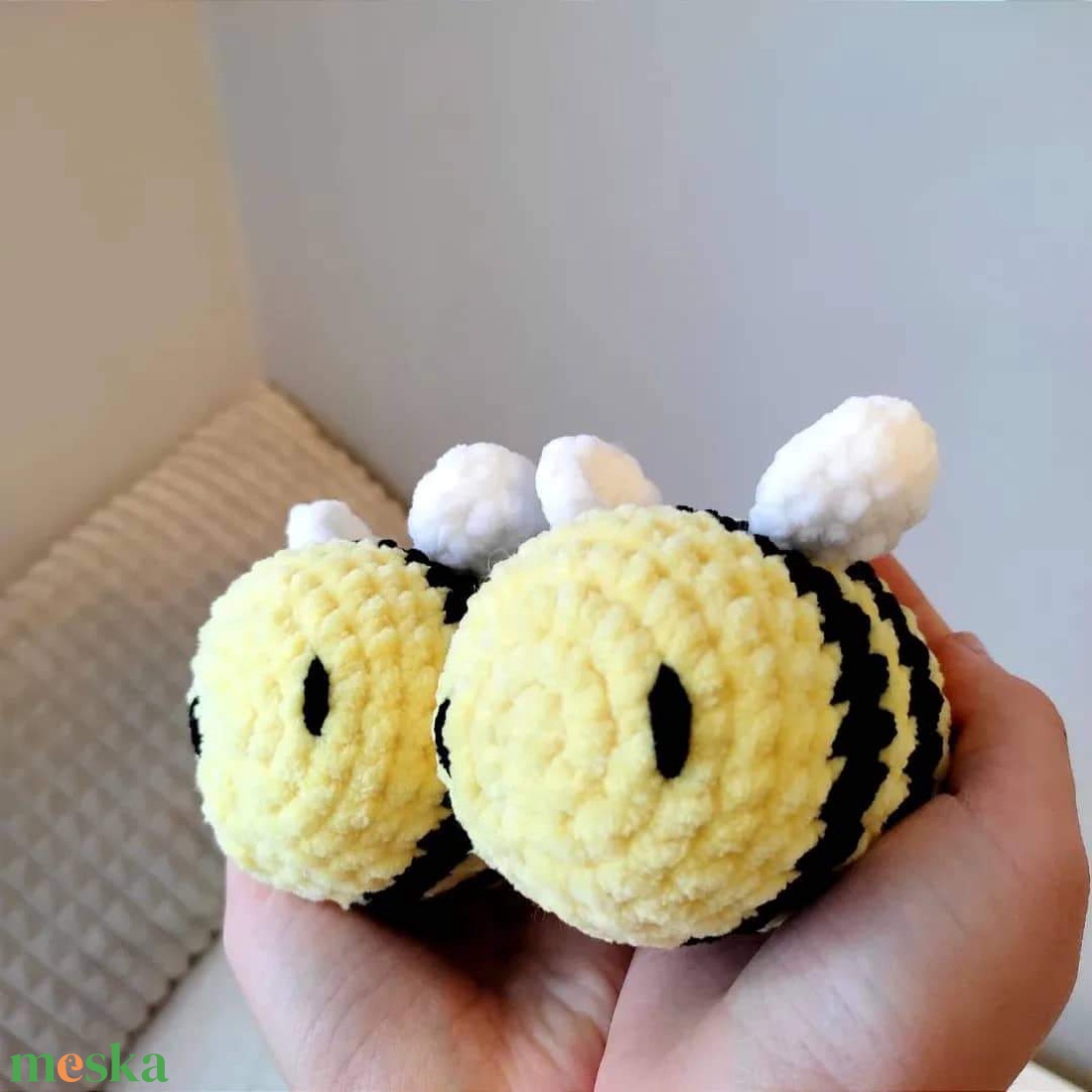 Horgolt méhecske - játék & sport - plüssállat & játékfigura - más figura - Meska.hu