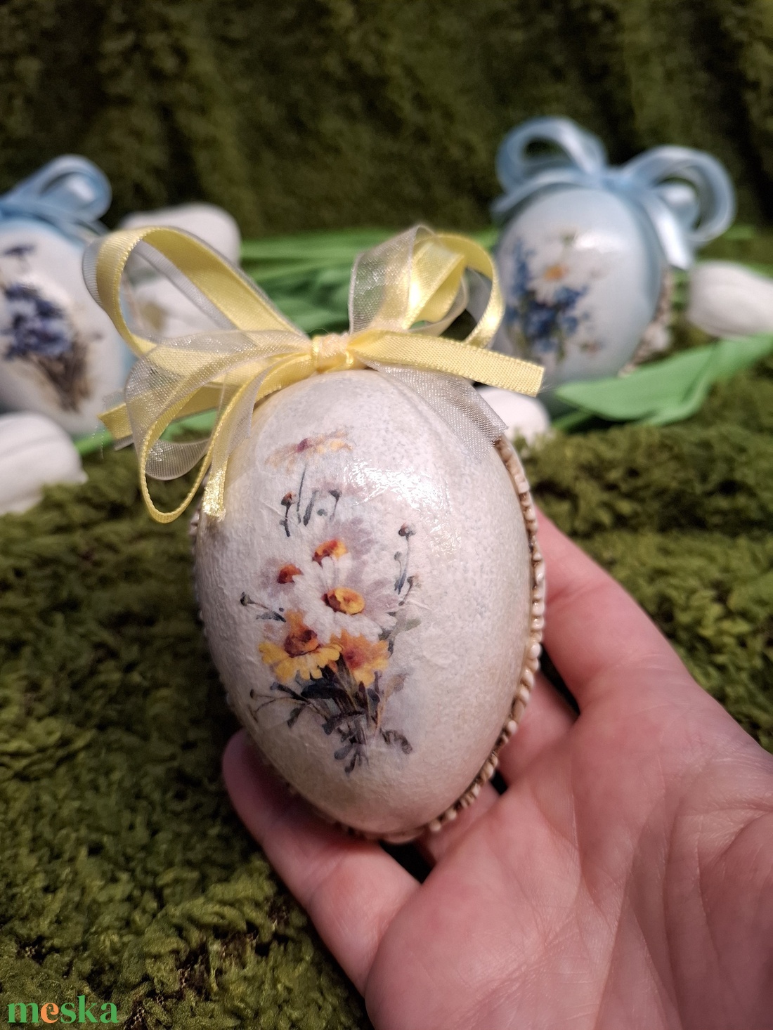 Húsvéti tojásdísz - otthon & életmód - dekoráció - asztal és polc dekoráció - asztaldísz - Meska.hu