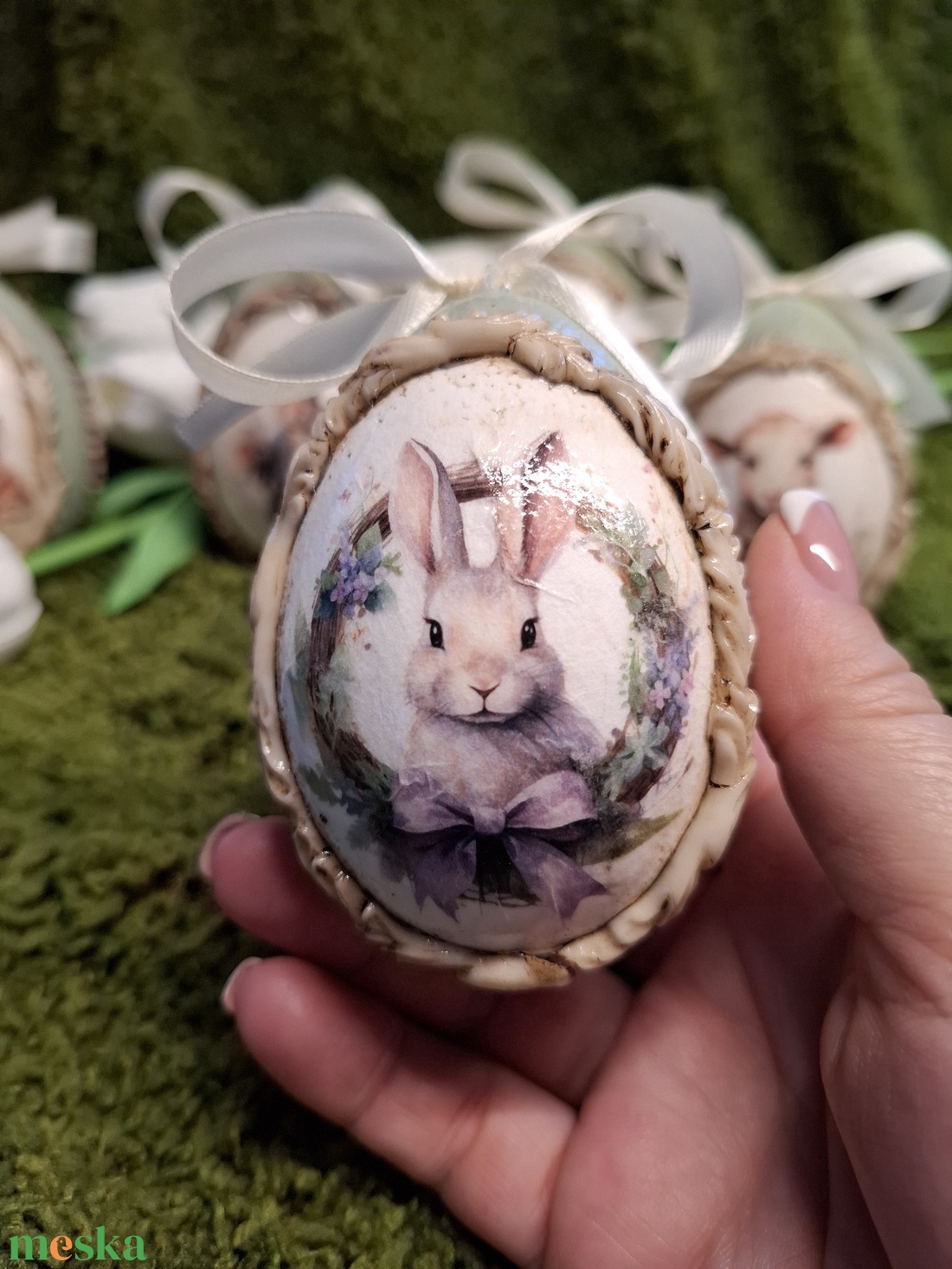 Húsvéti tojásdísz - otthon & életmód - dekoráció - asztal és polc dekoráció - asztaldísz - Meska.hu