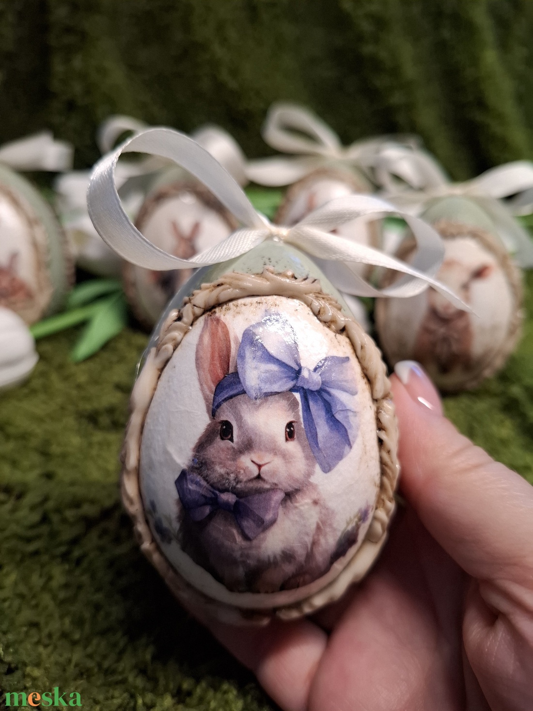 Húsvéti tojásdísz - otthon & életmód - dekoráció - asztal és polc dekoráció - asztaldísz - Meska.hu