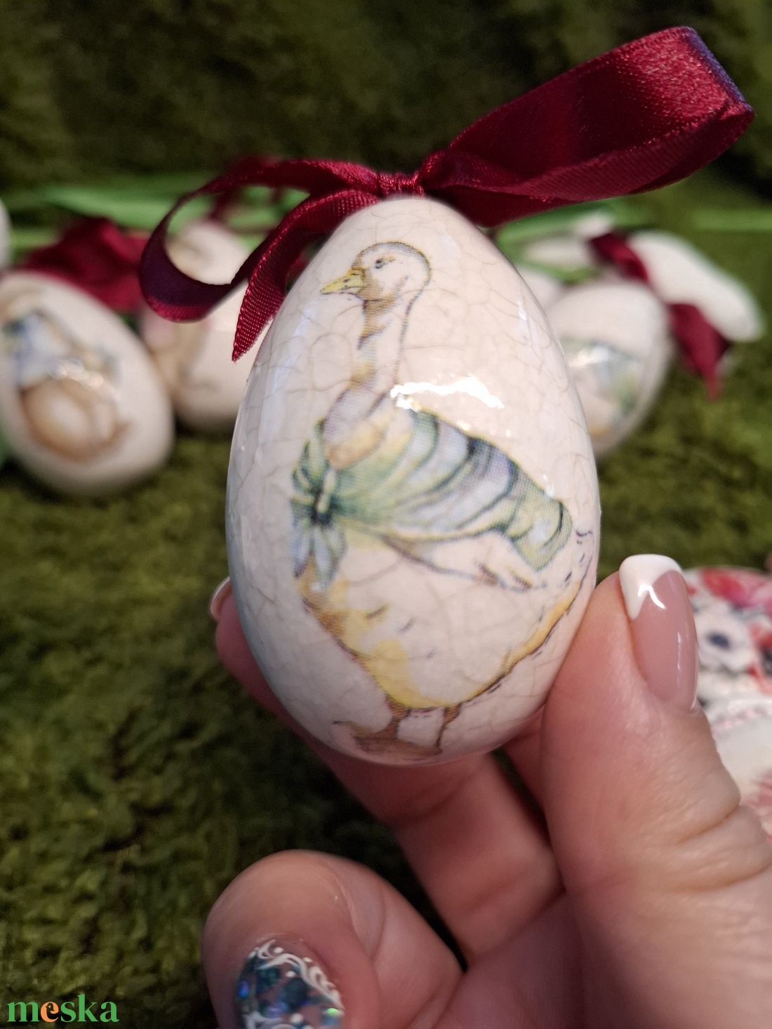 Húsvéti tojásdísz - otthon & életmód - dekoráció - asztal és polc dekoráció - asztaldísz - Meska.hu