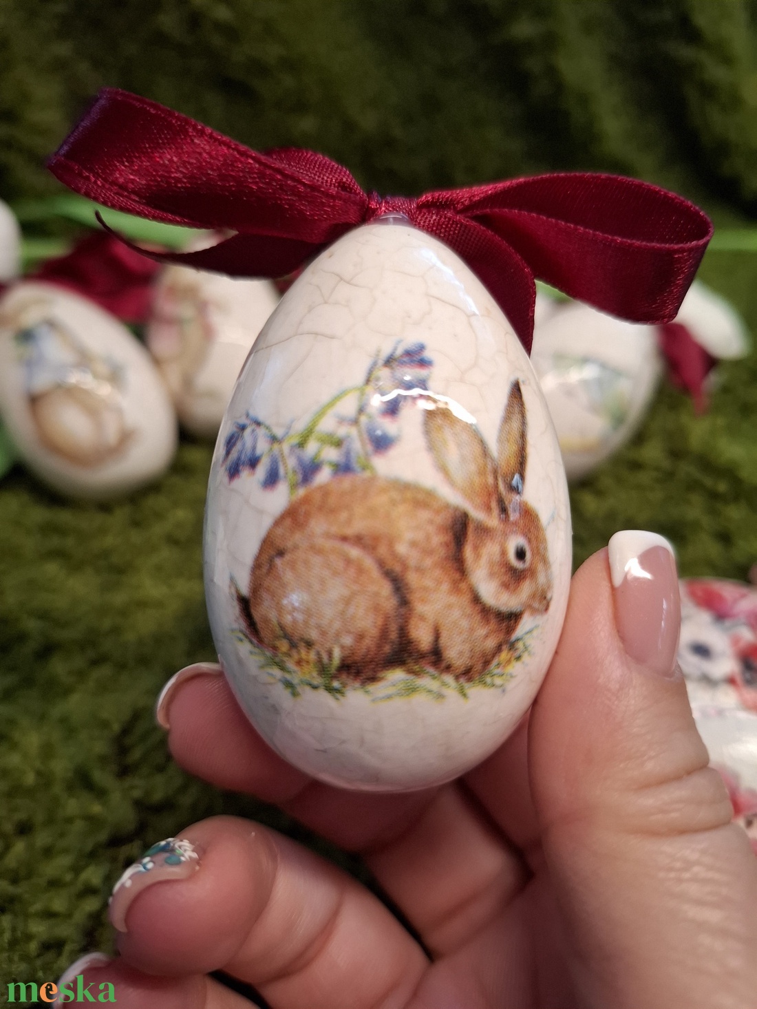 Húsvéti tojásdísz - otthon & életmód - dekoráció - asztal és polc dekoráció - asztaldísz - Meska.hu