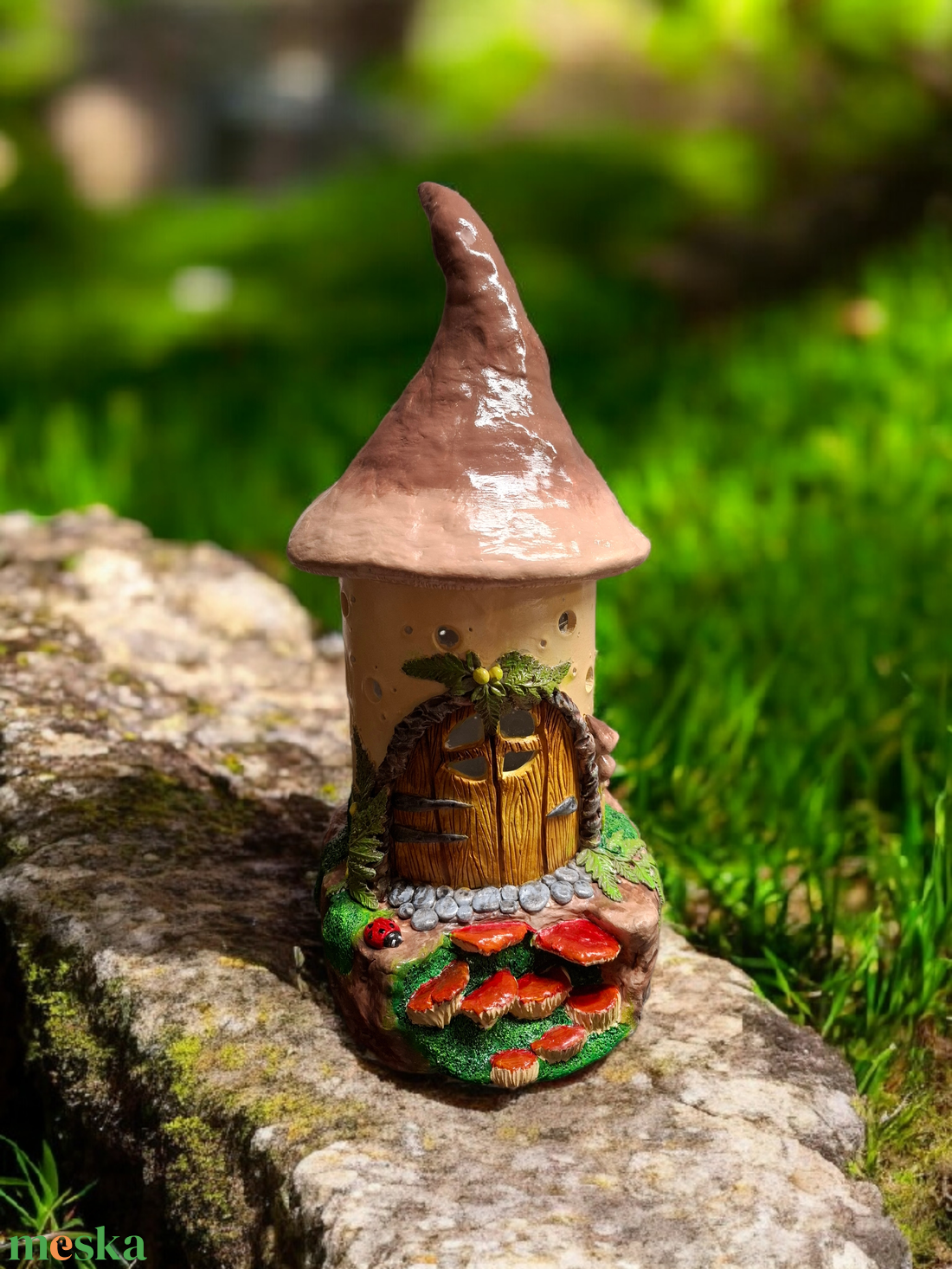 Nagy méretű Tündérház, gombaház - otthon & életmód - dekoráció - dísztárgy - Meska.hu