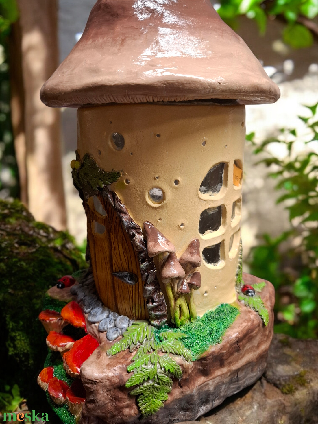 Nagy méretű Tündérház, gombaház - otthon & életmód - dekoráció - dísztárgy - Meska.hu