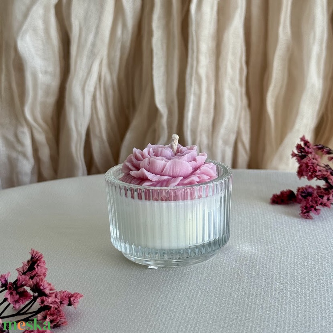 Esküvői köszönőajándék gyertya � egyedi felirattal � szójaviasz - esküvő - emlék & ajándék - köszönőajándék - Meska.hu