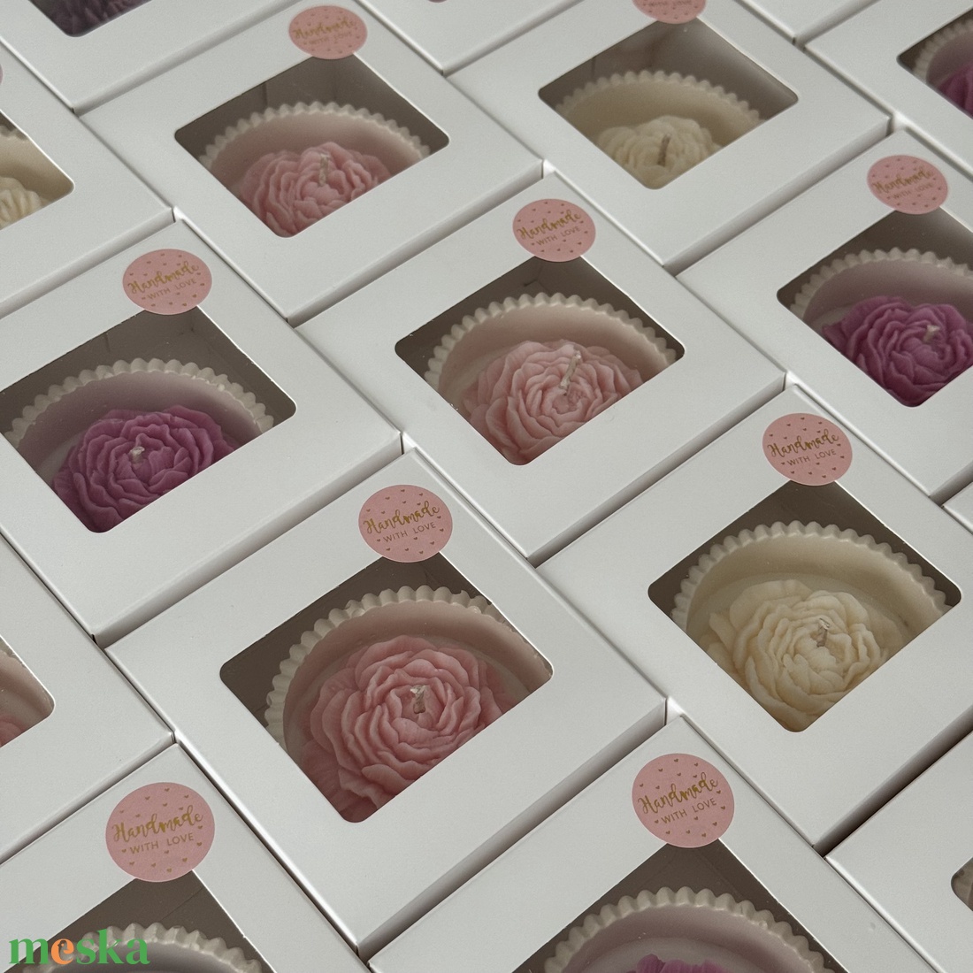 Gyertyatál - Kerti Rózsa - otthon & életmód - gyertya, illat, aroma - gyertya - Meska.hu