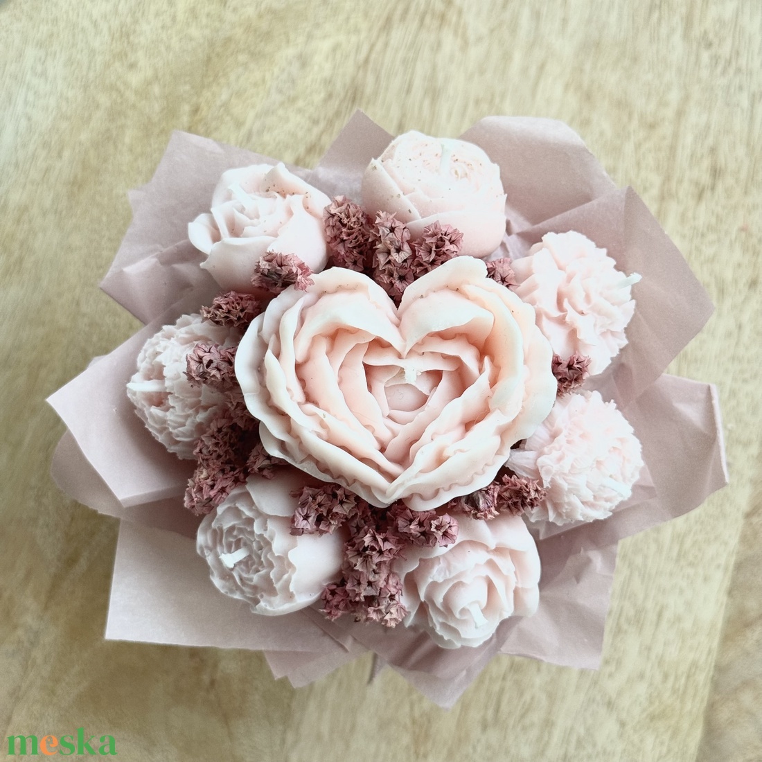 Gyertya Virág Box - otthon & életmód - gyertya, illat, aroma - gyertya - Meska.hu