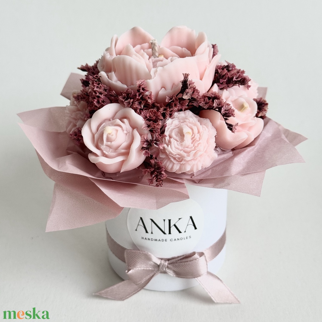 Gyertya Virág Box - otthon & életmód - gyertya, illat, aroma - gyertya - Meska.hu