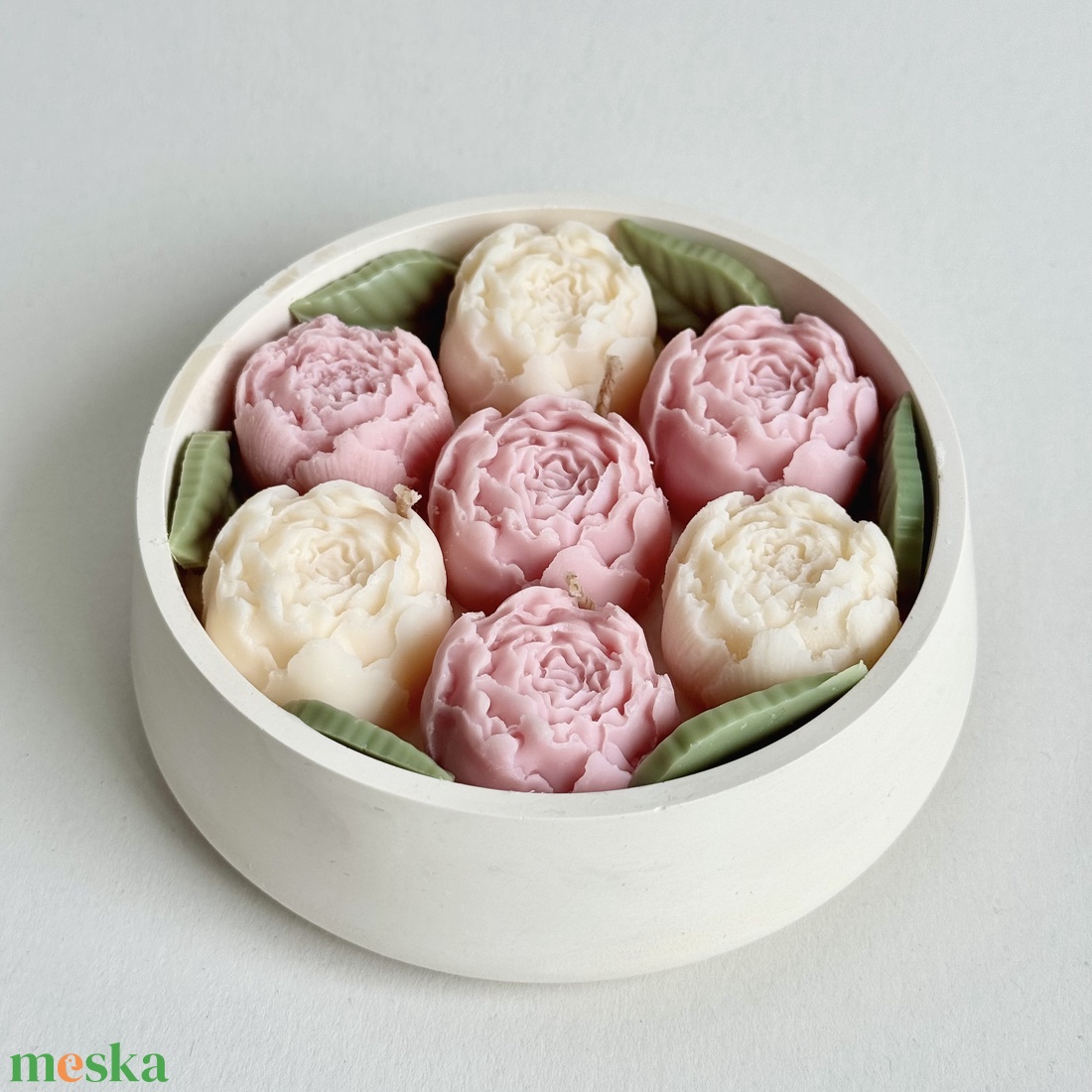 Gyertya Virágoskert - otthon & életmód - gyertya, illat, aroma - gyertya - Meska.hu