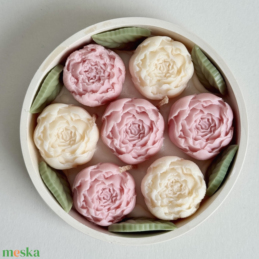 Gyertya Virágoskert - otthon & életmód - gyertya, illat, aroma - gyertya - Meska.hu