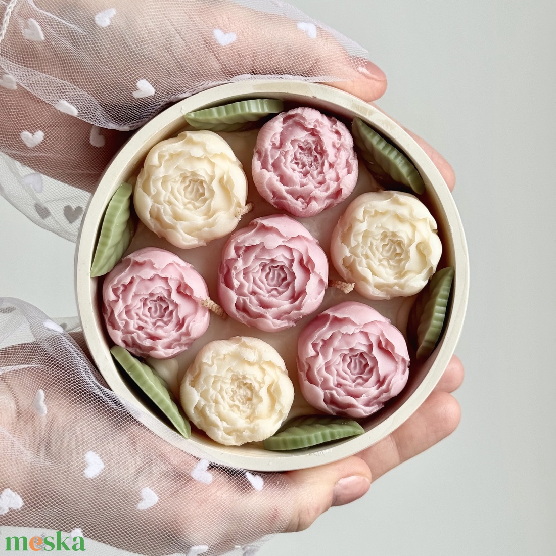 Gyertya Virágoskert - otthon & életmód - gyertya, illat, aroma - gyertya - Meska.hu