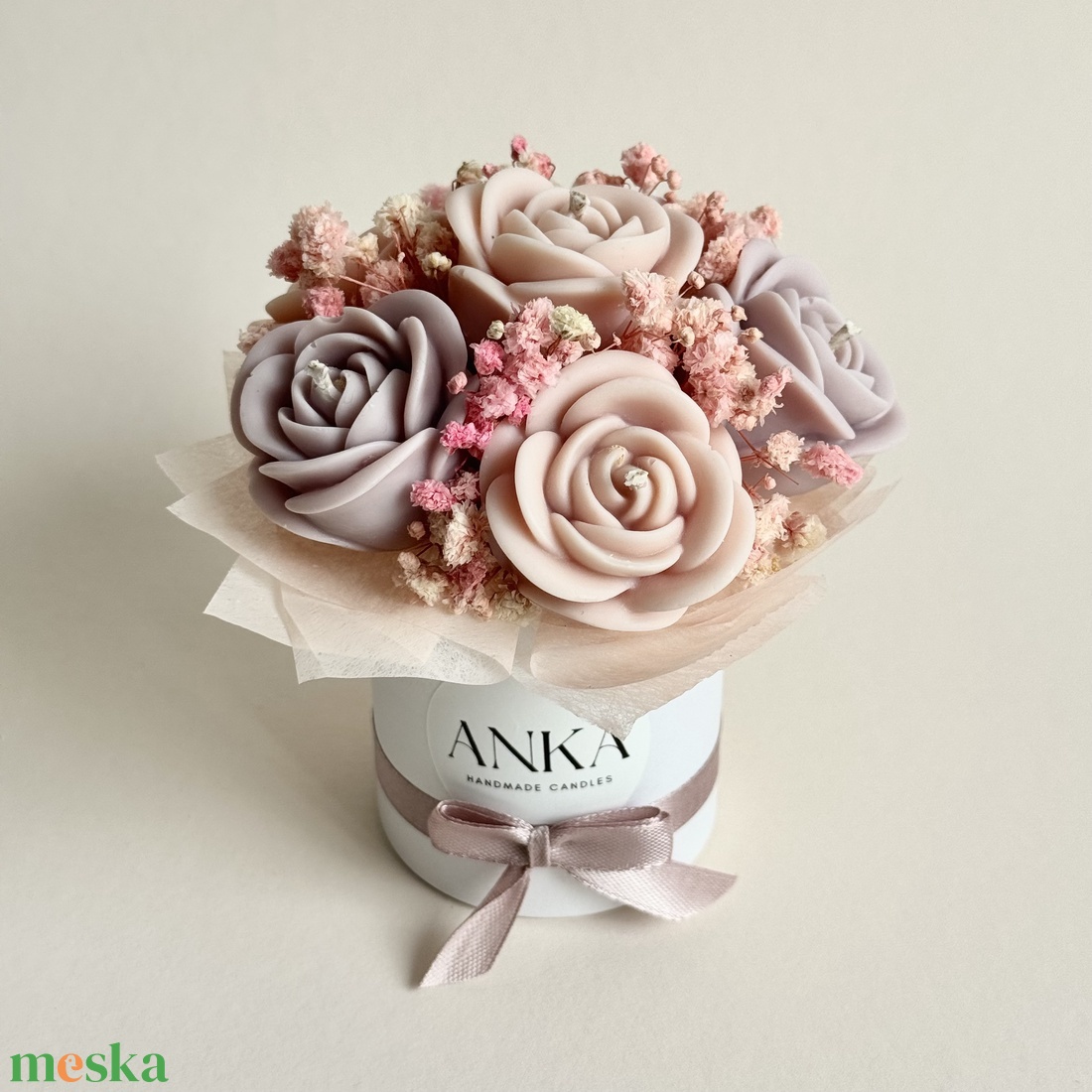 Gyertya Virág Box  - otthon & életmód - gyertya, illat, aroma - gyertya - Meska.hu