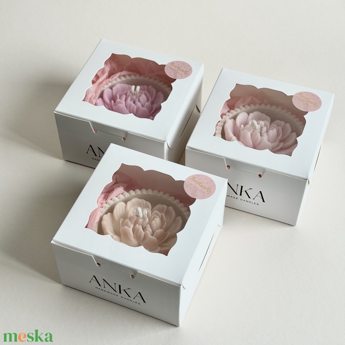 Gyertyatál - Bazsarózsa - otthon & életmód - gyertya, illat, aroma - gyertya - Meska.hu