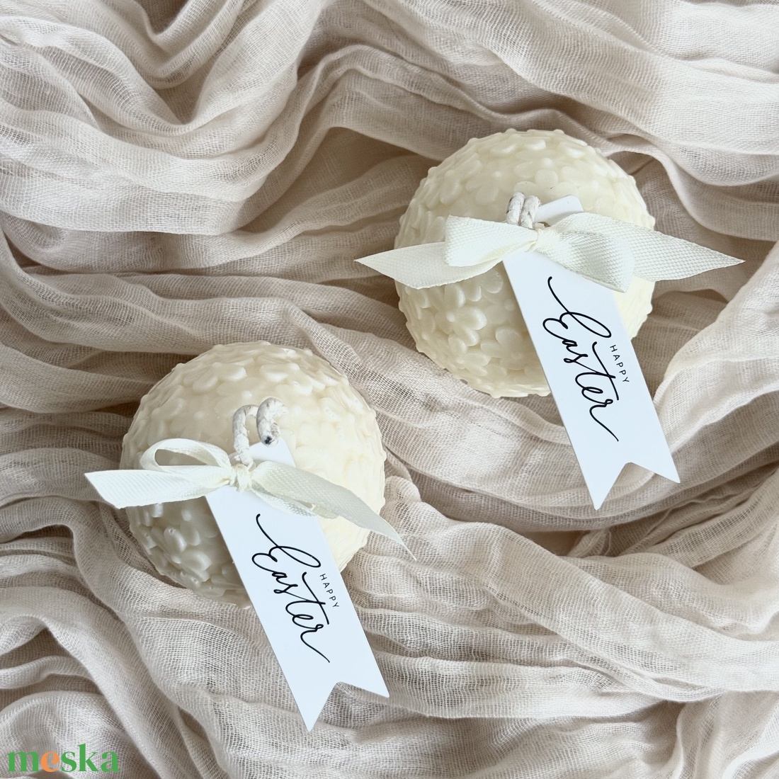 Húsvéti tojás gyertya - ünnepi díszek, dekorációk - húsvéti díszek és dekorációk - húsvéti tojás, hímestojás - Meska.hu