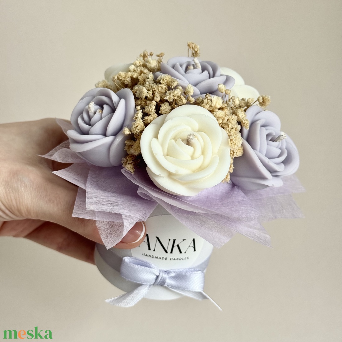 Gyertya Virág Box  - otthon & életmód - gyertya, illat, aroma - gyertya - Meska.hu