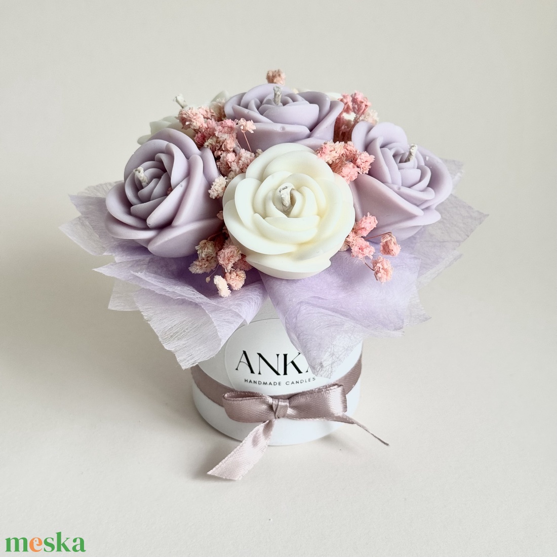 Gyertya Virág Box  - otthon & életmód - gyertya, illat, aroma - gyertya - Meska.hu
