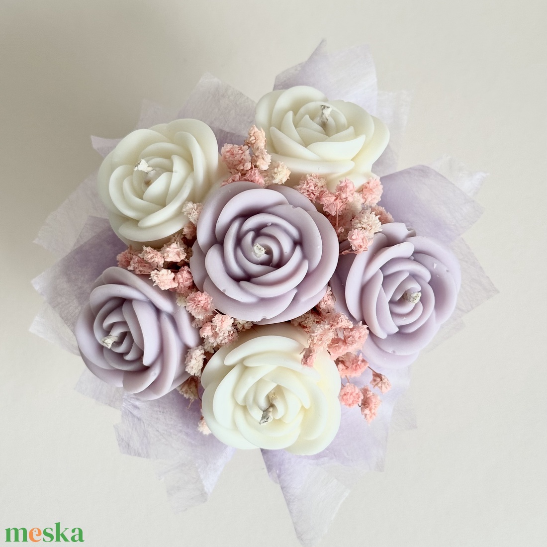 Gyertya Virág Box  - otthon & életmód - gyertya, illat, aroma - gyertya - Meska.hu