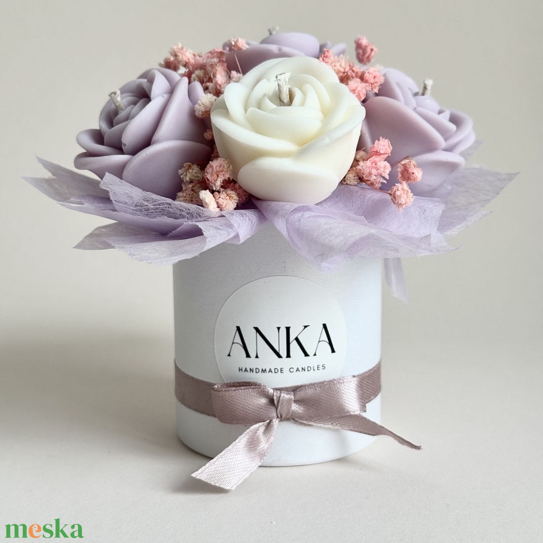 Gyertya Virág Box  - otthon & életmód - gyertya, illat, aroma - gyertya - Meska.hu