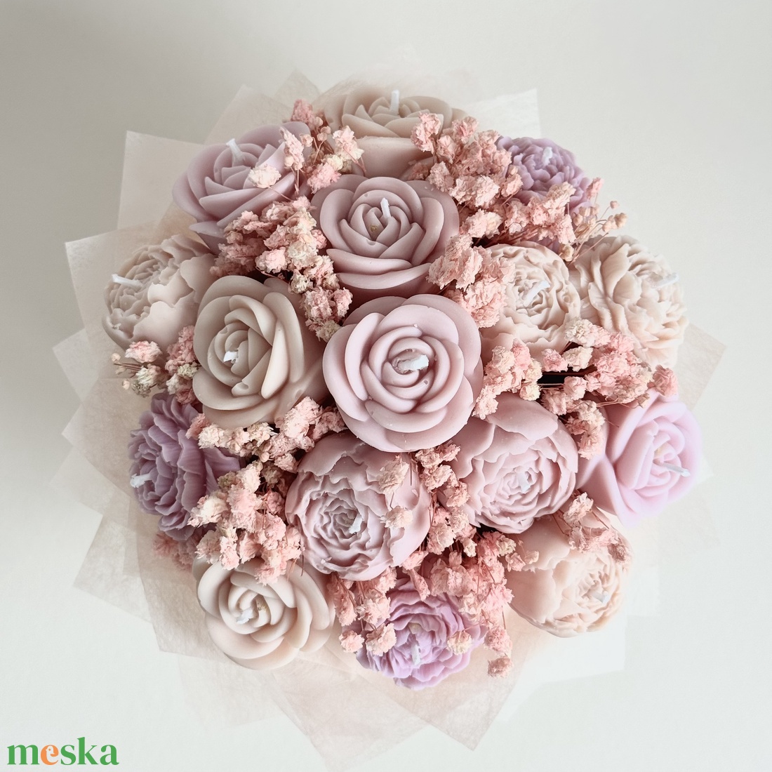 Gyertya Virág Box - esküvő - emlék & ajándék - köszönőajándék - Meska.hu