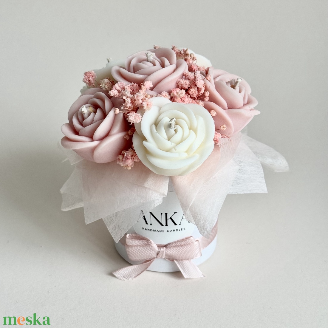 Gyertya Virág Box  - otthon & életmód - gyertya, illat, aroma - gyertya - Meska.hu