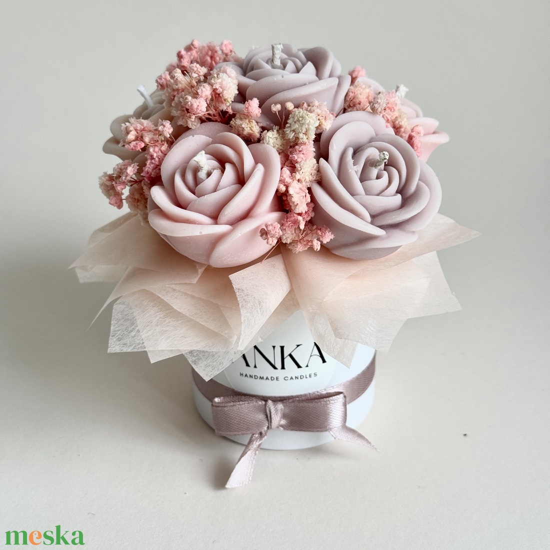 Gyertya Virág Box  - otthon & életmód - gyertya, illat, aroma - gyertya - Meska.hu