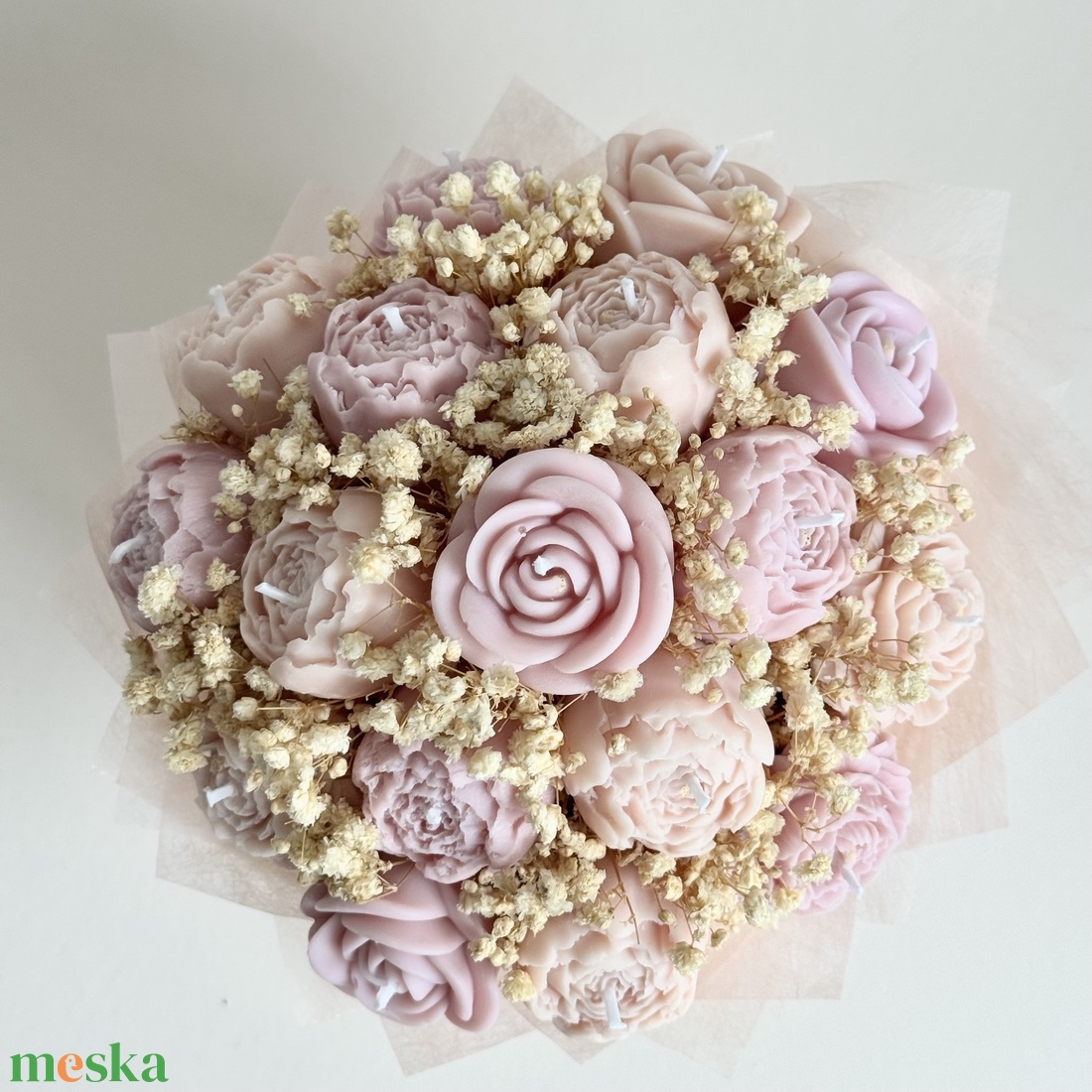 Gyertya Virág Box - esküvő - emlék & ajándék - köszönőajándék - Meska.hu