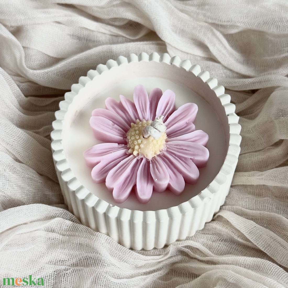 Gyertyatál - Margaréta - otthon & életmód - gyertya, illat, aroma - gyertya - Meska.hu