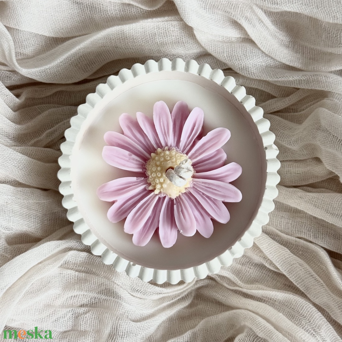 Gyertyatál - Margaréta - otthon & életmód - gyertya, illat, aroma - gyertya - Meska.hu