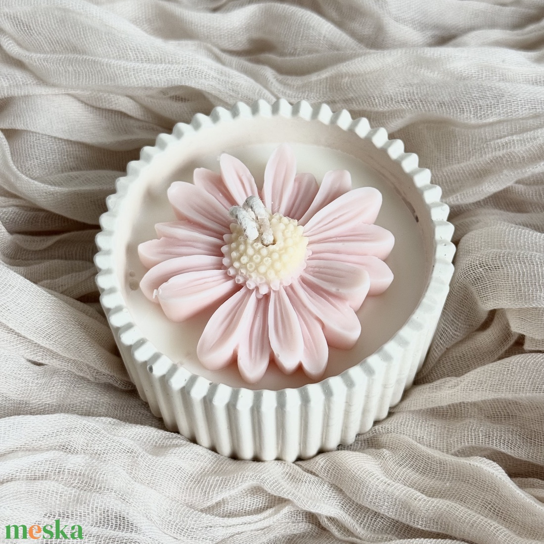 Gyertyatál - Margaréta - otthon & életmód - gyertya, illat, aroma - gyertya - Meska.hu