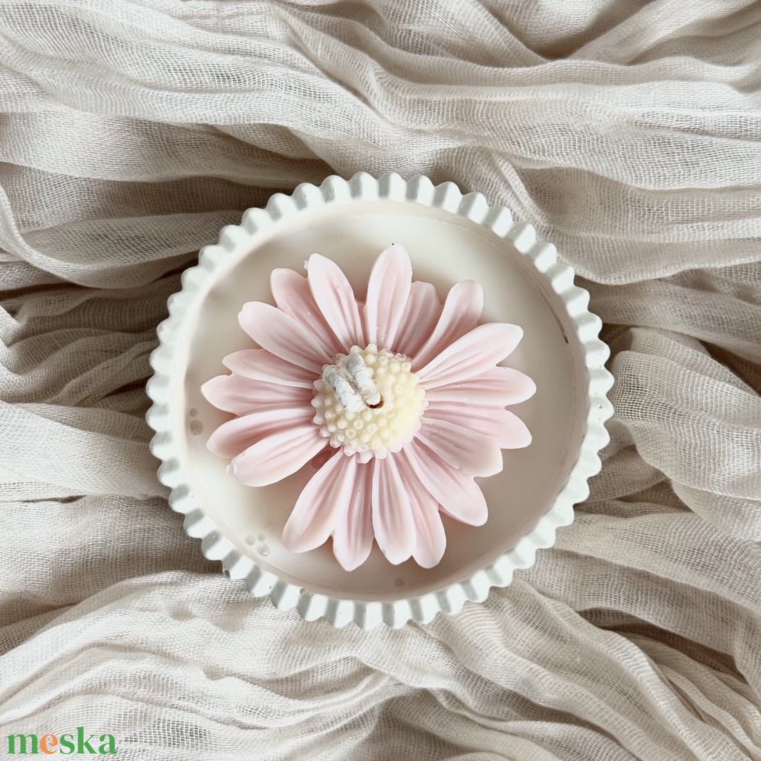 Gyertyatál - Margaréta - otthon & életmód - gyertya, illat, aroma - gyertya - Meska.hu