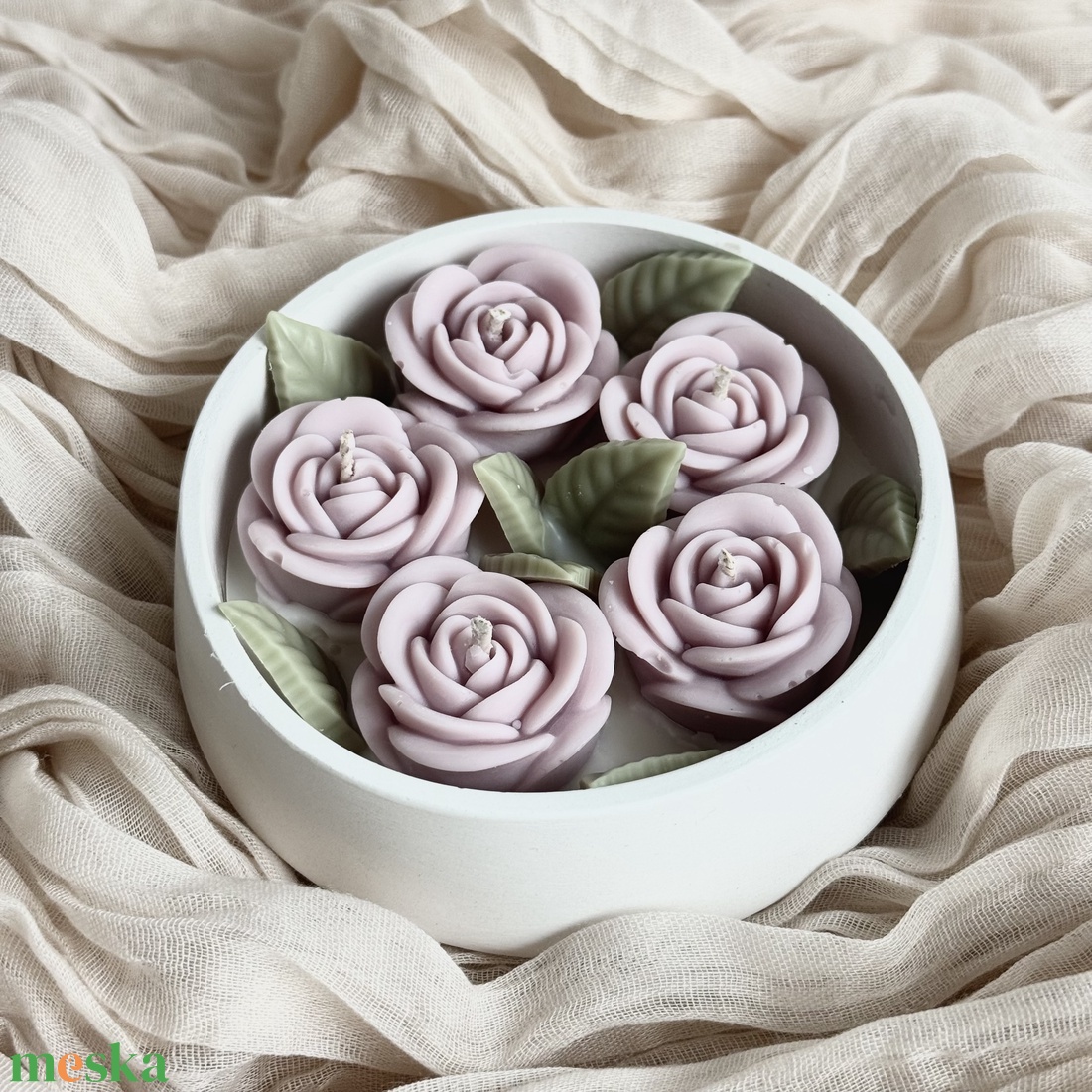 Gyertya Virágoskert - otthon & életmód - gyertya, illat, aroma - gyertya - Meska.hu