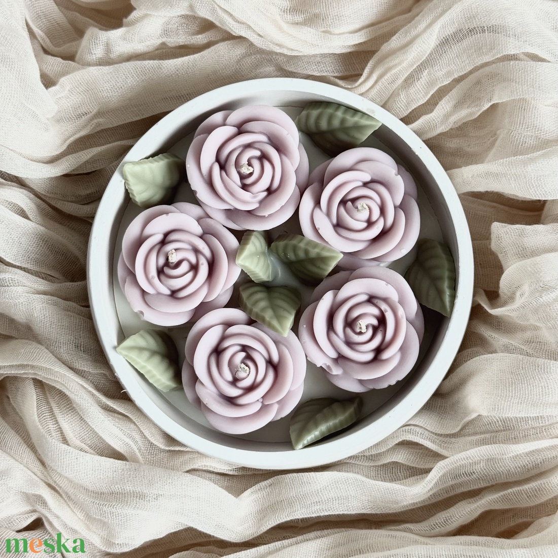 Gyertya Virágoskert - otthon & életmód - gyertya, illat, aroma - gyertya - Meska.hu