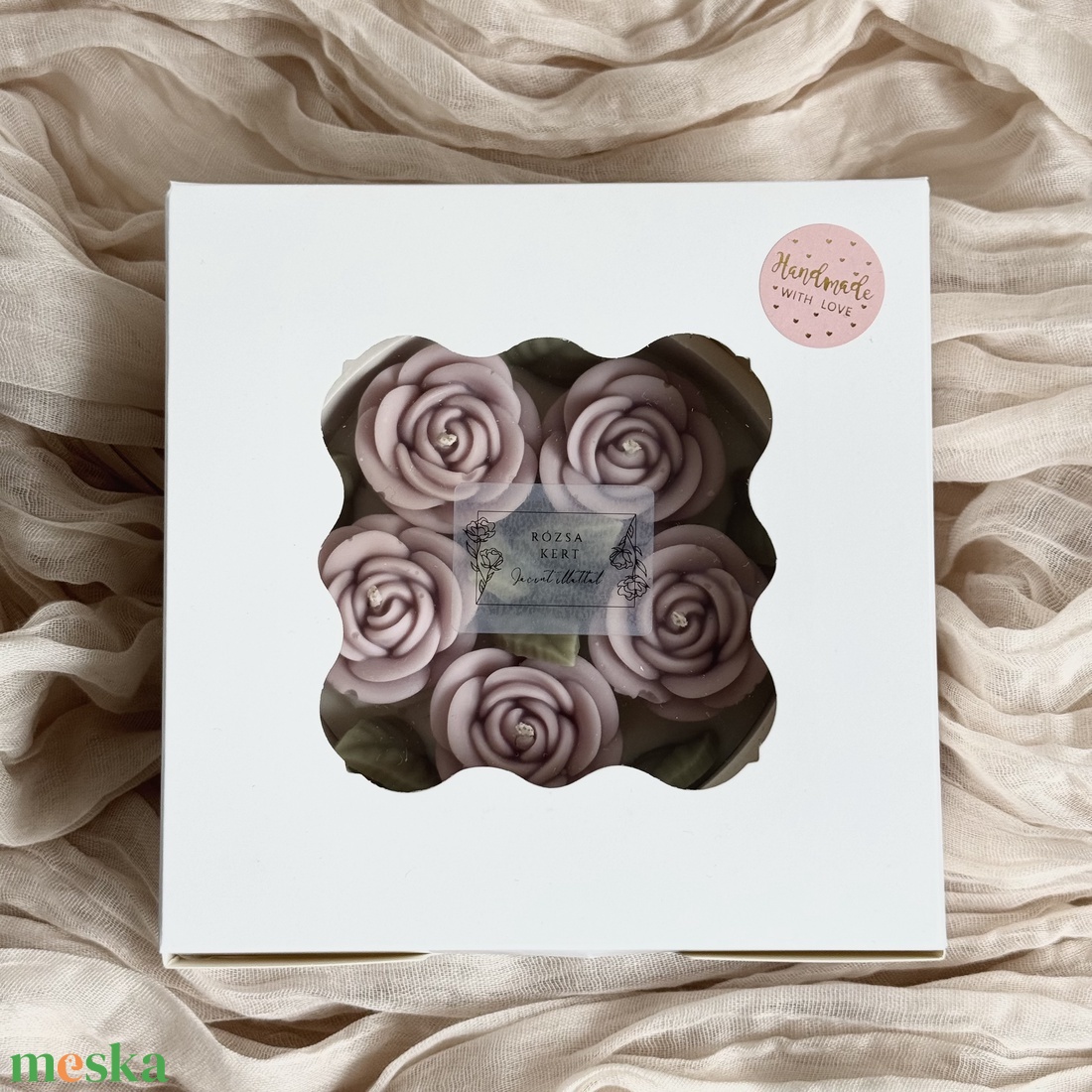 Gyertya Virágoskert - otthon & életmód - gyertya, illat, aroma - gyertya - Meska.hu