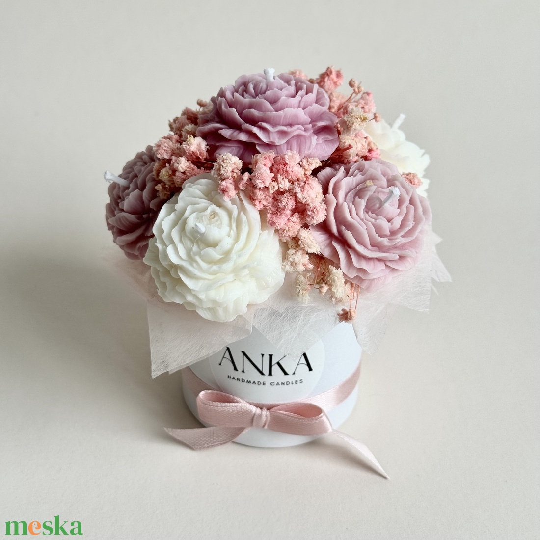 Gyertya Virág Box  - otthon & életmód - gyertya, illat, aroma - gyertya - Meska.hu