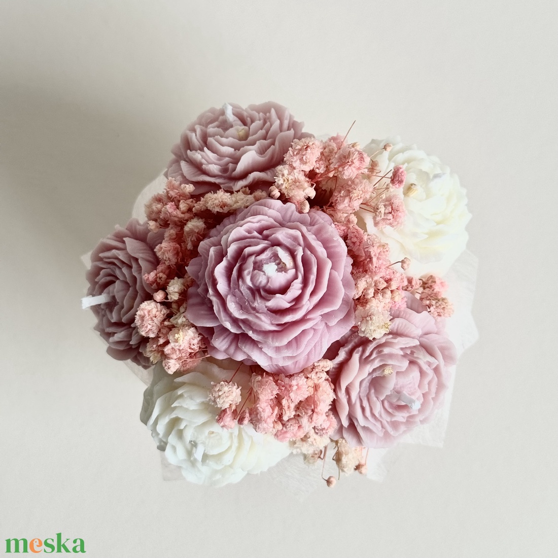 Gyertya Virág Box  - otthon & életmód - gyertya, illat, aroma - gyertya - Meska.hu