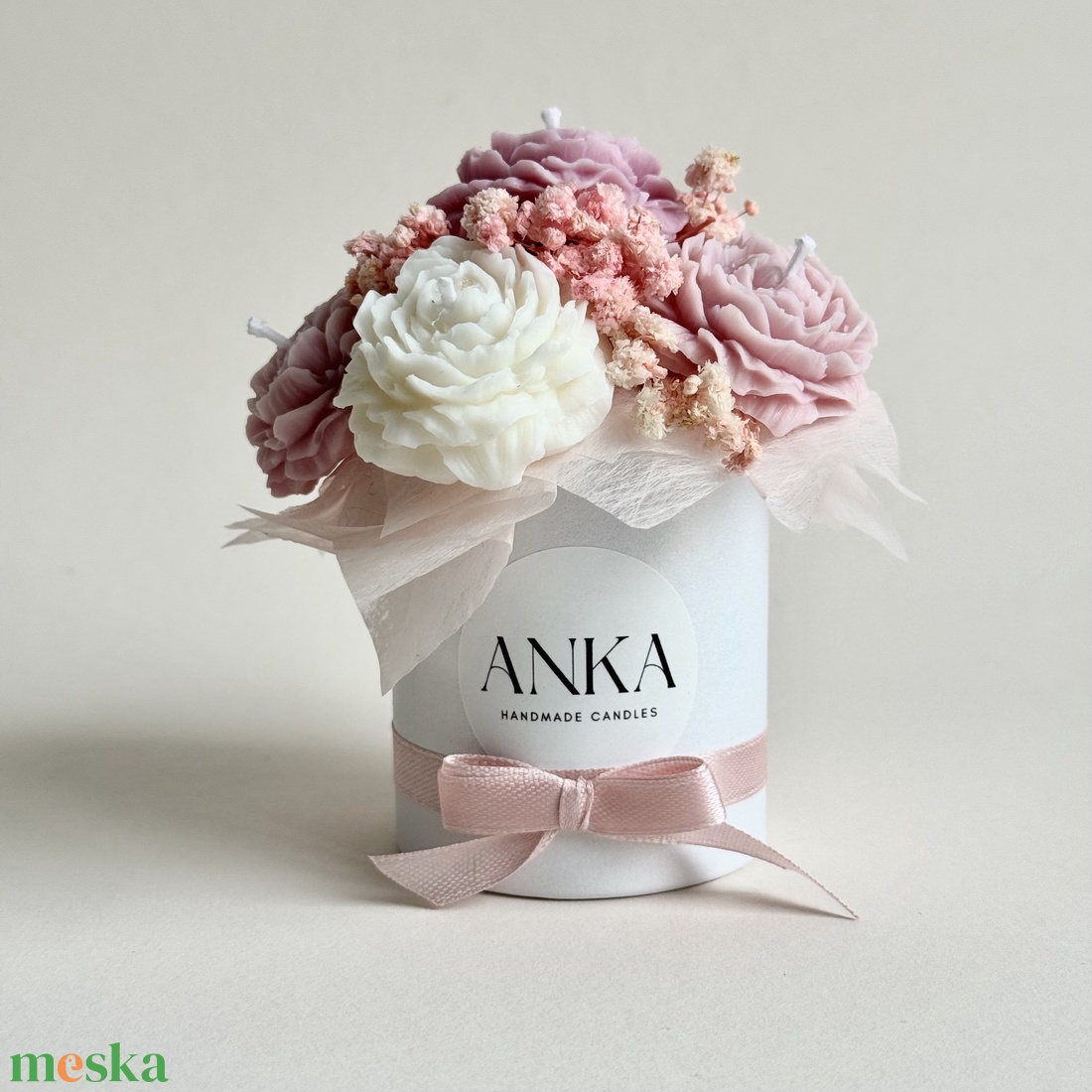 Gyertya Virág Box  - otthon & életmód - gyertya, illat, aroma - gyertya - Meska.hu