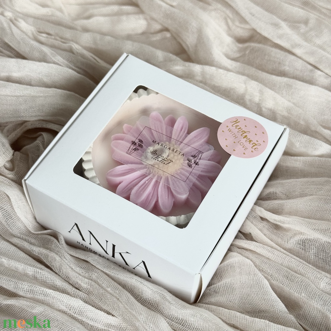 Gyertyatál - Margaréta - otthon & életmód - gyertya, illat, aroma - gyertya - Meska.hu