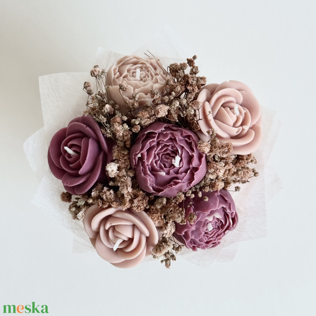 Gyertya Virág Box  (S) - otthon & életmód - gyertya, illat, aroma - gyertya - Meska.hu