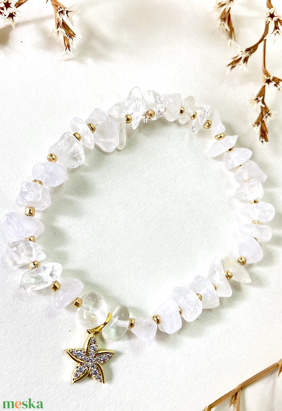 Ásvány karkötő  - ékszer - karkötő - karkötő medállal - Meska.hu Ásvány karkötő  - ékszer - karkötő - karkötő medállal - Meska.hu