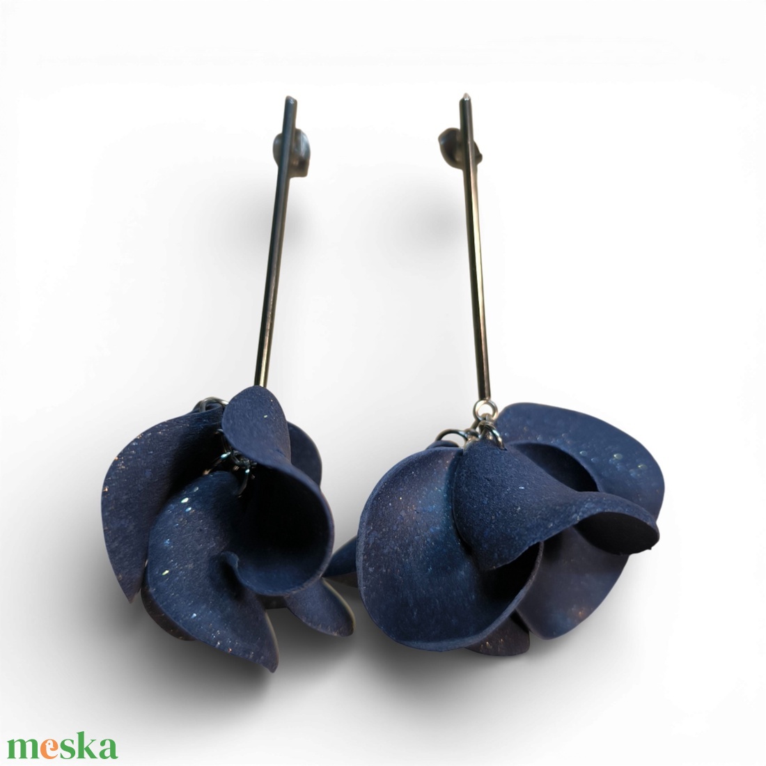 Veilora fülbevaló Kék - ékszer - fülbevaló - lógó fülbevaló - Meska.hu