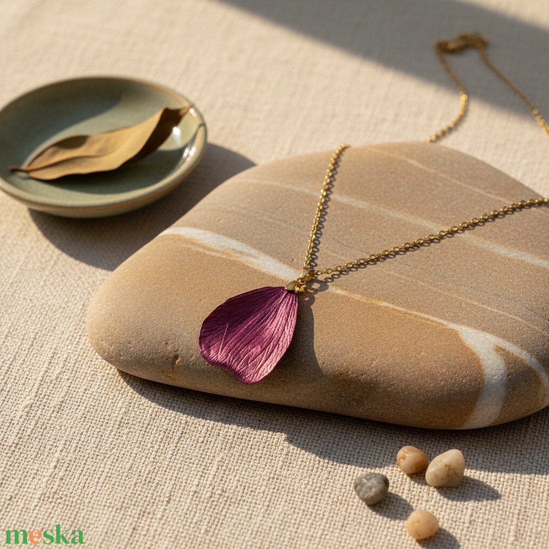 Spirit of the Leaves nyaklánc Bronz - ékszer - nyaklánc - medálos nyaklánc - Meska.hu