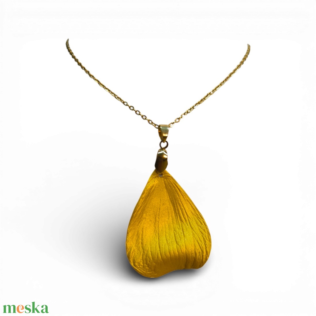 Spirit of the Leaves nyaklánc Arany - ékszer - nyaklánc - medálos nyaklánc - Meska.hu