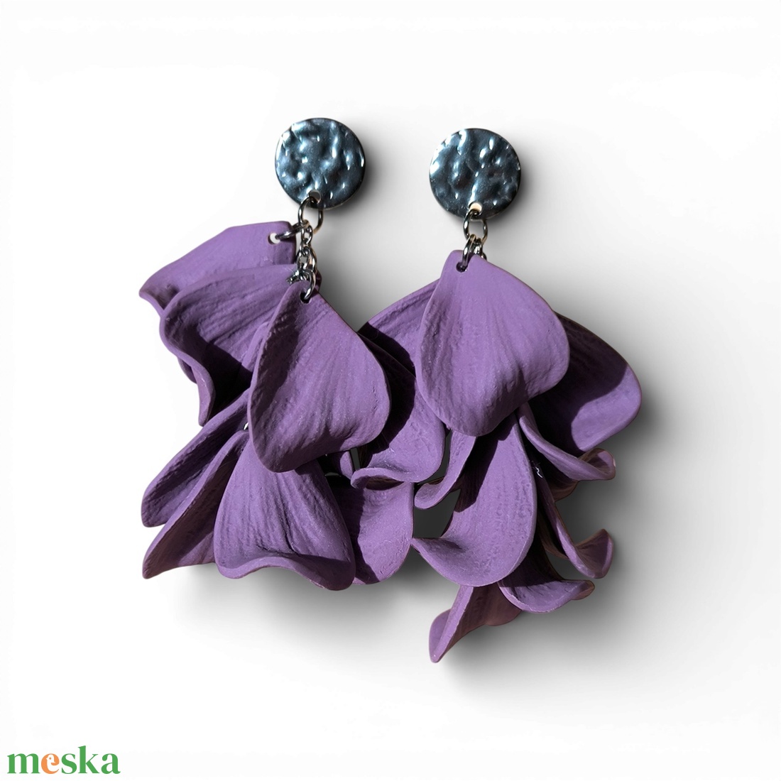 Velvet Symphony fülbevaló Áfonya - ékszer - fülbevaló - lógó fülbevaló - Meska.hu
